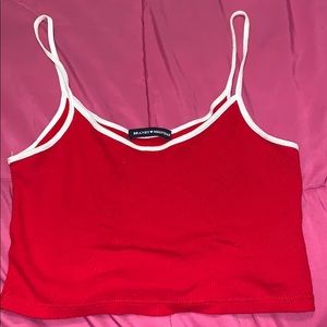 Brandy Melville Red & White Tank Top